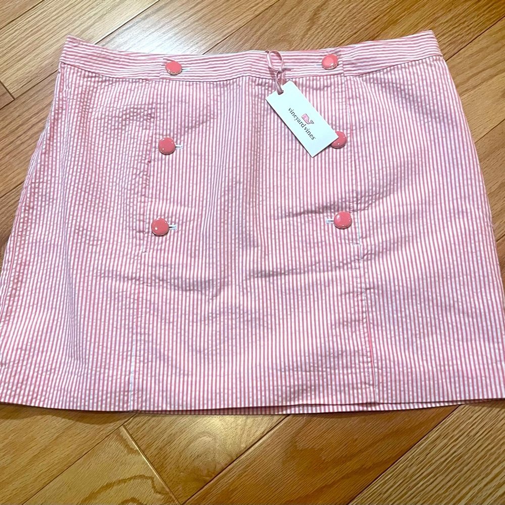 Seersucker skirt